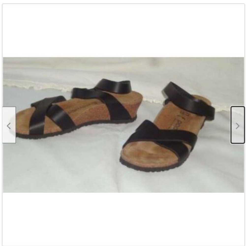 PAPILLIO BIRKENSTOCK Lola Ankle Wrap Wedge Sandal - Picture 7 of 12